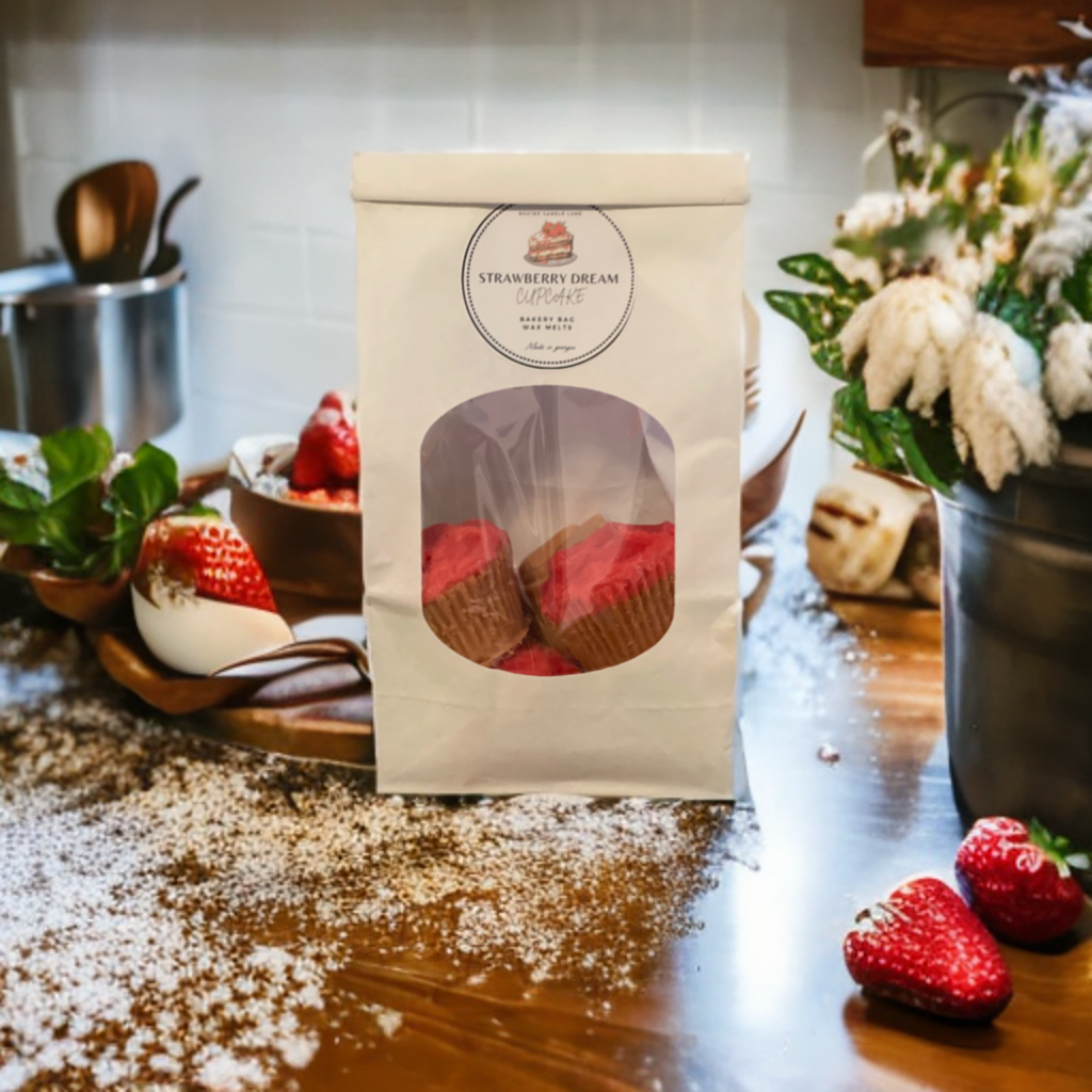 Strawberry Dream Cupcake Bakery Bag Wax Melts